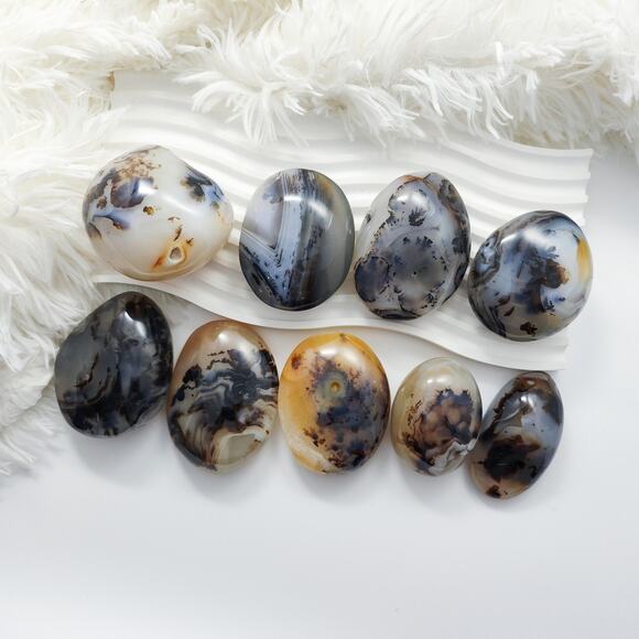 Dendritic Agate Palm Stone Grounding Crystal - Picture 1 of 9